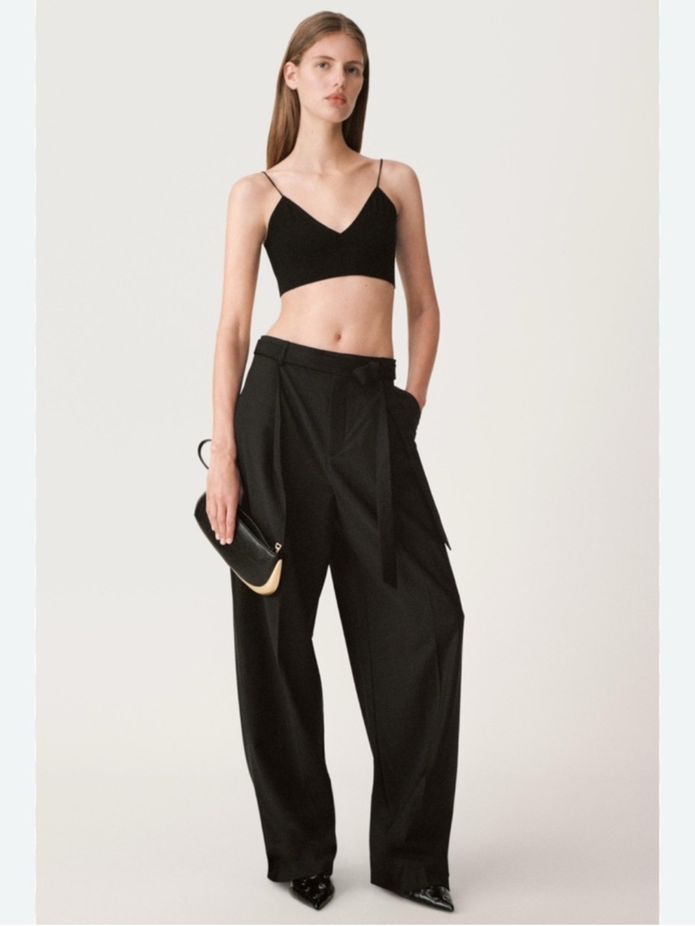 Zara 50th Anniversary Wool Blended Belted Pants NWT SZ SMALL